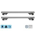 ΜΠΑΡΕΣ ΟΡΟΦΗΣ ΑΛΟΥΜΙΝΙΟΥ JACKSON SILVER 120 cm ΣΕ ΑΣΗΜΙ ΧΡΩΜΑ ΓΙΑ ΟΡΟΦΗ ΜΕ RAISED RAILS MENABO - 2 ΤΕΜ.