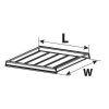 ΣΧΑΡΑ ΟΡΟΦΗΣ KARGO RACK 170x145cm ΣΙΔΕΡΕΝΙΑ ΜΕ ΠΛΑΙΝΑ ΠΡΟΦΙΛ ΑΛΟΥΜΙΝΙΟΥ - Image 2