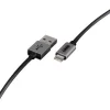 ΚΑΛΩΔΙΟ ΦΟΡΤΙΣΗΣ ΚΑΙ ΣΥΓΧΡΟΝΙΣΜΟΥ USB TYPE C ULTRA SPEED 480MB / S 200cm SILVER LINE - Image 2