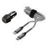 ΦΟΡΤΙΣΤΗΣ ΑΝΑΠΤΗΡΑ ΜΕ 2 USB ΚΑΙ ΚΑΛΩΔΙΟ ΦΟΡΤΙΣΗΣΚΑΙΣΥΓΧΡΟΝΙΣΜΟΥ 100cm APPLE LIGHTING KIT PRO 18W 12 / 24V