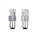P21/5W BAY15d 12/24V 22 LED SMD ULTRABRIGHT 3020 CANBUS ΛΕΥΚΟ 2ΤΕΜ.