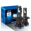 Asruex LED Λάμπες H4 - D9 50W 4400LM 12/24V 2τμχ