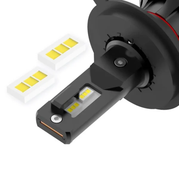 Asruex LED Λάμπες H4 - D9 50W 4400LM 12/24V 2τμχ - Image 4