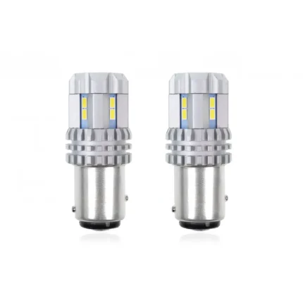 P21/5W BAY15d 12/24V 22 LED SMD ULTRABRIGHT 3020 CANBUS ΛΕΥΚΟ 2ΤΕΜ.