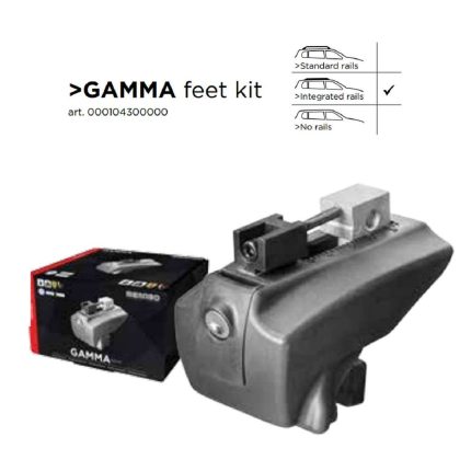 KIT ΑΚΡΩΝ (ΠΟΔΙΑ) GAMMA ΓΙΑ ΜΠΑΡΕΣ ΟΡΟΦΗΣ BLADE / PROFILE (FLUSH RAILING) MENABO - 2 ΤΕΜ.