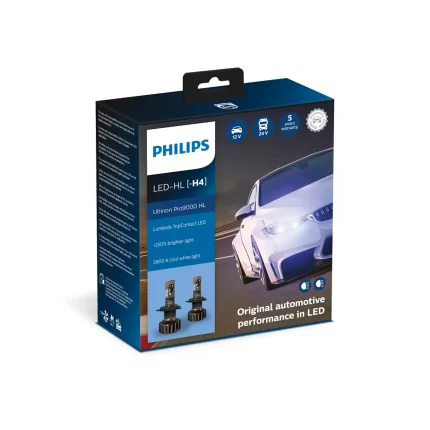 Philips Λάμπες H4 Ultinon Pro9000 LED - 2 τμχ.