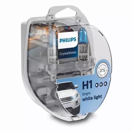 Philips Λάμπες 12V H1 Crystal Vision - 2 τμχ.
