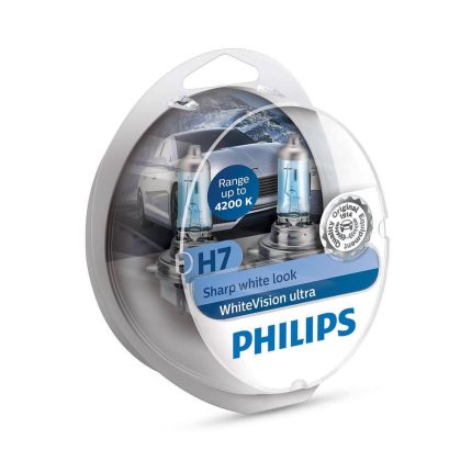 Philips Λάμπες 12V H7 White Vision Ultra - 2 τμχ.