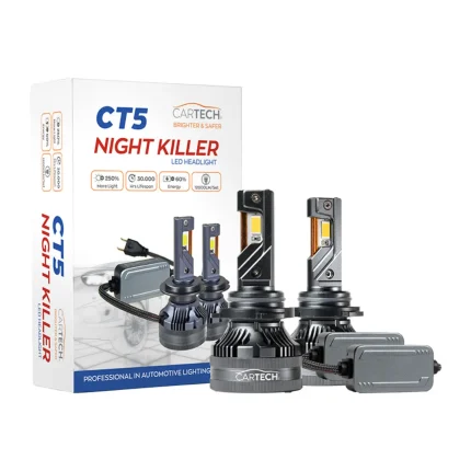 Λάμπες LED CT5 HB4 Short 100W White 6500K Night Killer CarTech