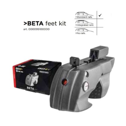 BETA FEET KIT ΑΚΡΑ (ΠΟΔΙΑ) ΓΙΑ ΜΠΑΡΕΣ BLADE / PENTA / PROFILE RACK SYSTEM MENABO (STANDARD / RAISED RAILS) - 4 ΤΕΜ.