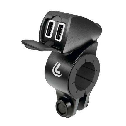 ΦΟΡΤΙΣΤΗΣ USB ΔΙΠΛΟΣ TREK 12 / 24V 5400mA ΜΕ ΒΑΣΗ ΣΤΗΡΙΞΗΣ ΤΙΜΟΝΙΟΥ 21-32mm ΚΑΙ ΚΑΛΩΔΙΟ 150cm ΑΔΙΑΒΡΟΧΟΣ