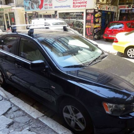 MITSUBISHI LANCER 4D / 5D 07 / 2008+ KIT ΜΕ ΜΠΑΡΕΣ ΟΡΟΦΗΣ ΑΛΟΥΜΙΝΙΟΥ TEMA MENABO (AL1 - 3360 / MB / MB - FIX501FP) - 2 ΤΕΜ.