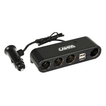 ΑΝΤΑΠΤΟΡΑΣ ΑΝΑΠΤΗΡΑ ΜΕ 4 ΥΠΟΔΟΧΕΣ ΦΙΣ ΑΝΑΠΤΗΡΑ ΚΑΙ 2 ΘΥΡΕΣ USB 12 / 24V