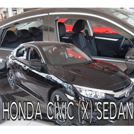 HONDA CIVIC X GEN 4D 2017+ ΣΕΤ ΑΝΕΜΟΘΡΑΥΣΤΕΣ ΑΥΤΟΚΙΝΗΤΟΥ HEKO - 4 ΤΕΜ.