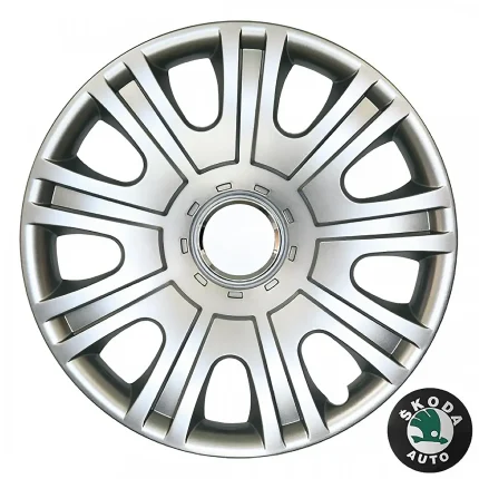 SKODA FABIA II / OCTAVIA V ΜΑΡΚΕ ΤΑΣΙΑ 15 INCH CROATIA COVER (4 ΤΕΜ.)