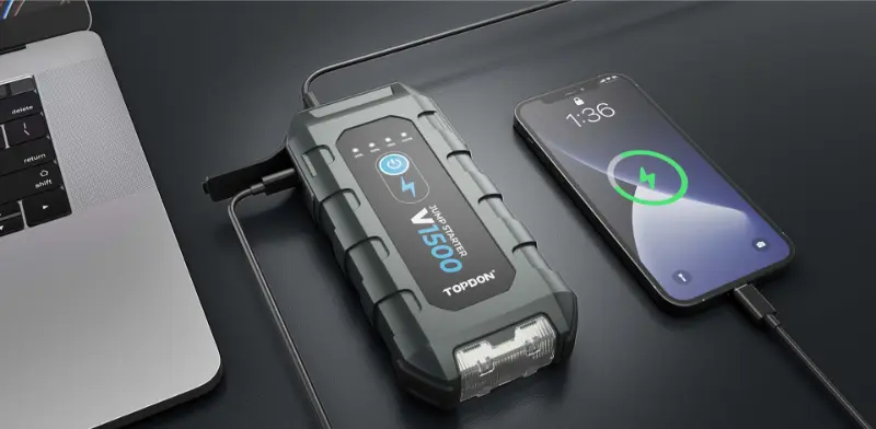 TopDon Jump Starter V1500 Φορητός Εκκινητής Μπαταρίας - Image 13