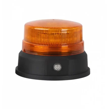 Wireless Επαναφορτιζόμενος LED Φάρος Πορτοκαλί 12V / 24V Με Μαγνήτη 12 Λειτουργίες E9