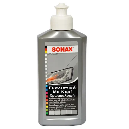 Sonax Γυαλιστικό & Κερί Με Χρώμα Ασημί / Γκρι Nano Pro 250ml