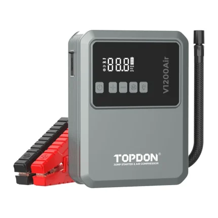 TOPDON V1200Air: 2-σε-1 Εκκινητής Μπαταρίας (Jump Starter) & Κομπρεσέρ Ελαστικών 1200A