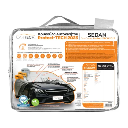 Κουκούλα Αυτοκινήτου Protech Sedan Medium (M) 457×178×119cm