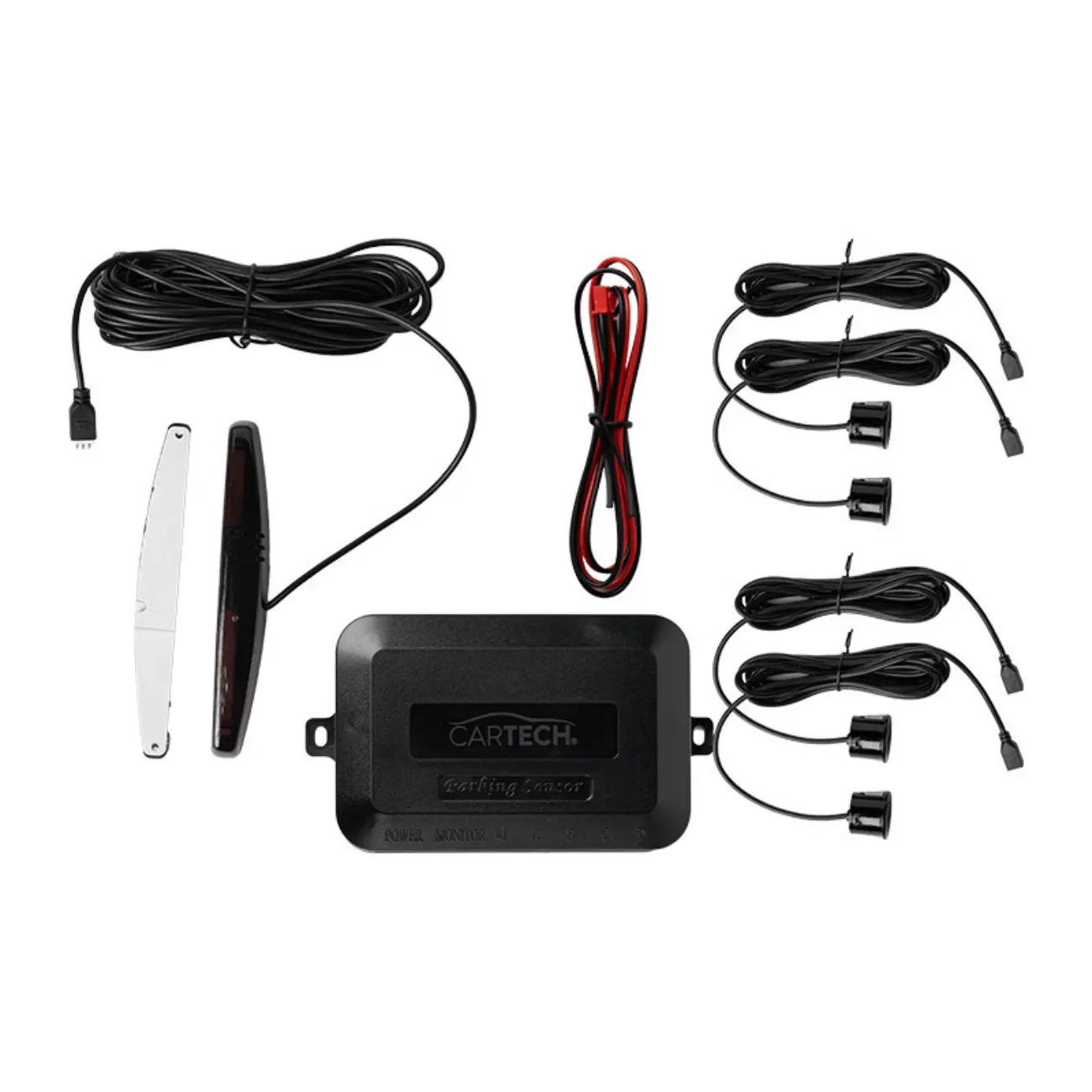 Σύστημα Παρκαρίσματος Cartech με Οθόνη LED & 4 Αισθητήρες 22mm (Μαύρο) - Image 5