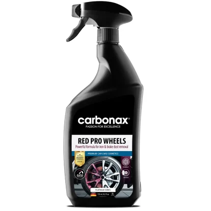 CARBONAX® Red Pro Wheels – Επαγγελματικό Καθαριστικό Ζαντών με Τεχνολογία Αλλαγής Χρώματος (720ml)